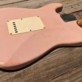 Danocaster Double Cut S Style  – Shell Pink Finish & Alder Body  –  Get your John Mayer On !