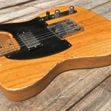 Danocaster “Keef” T-Style Blackguard Electric Guitar – V Neck & Ash Body with Arcane & Lollar Pups!