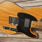 Danocaster “Keef” T-Style Blackguard Electric Guitar – V Neck & Ash Body with Arcane & Lollar Pups!