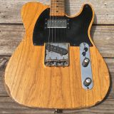 Danocaster “Keef” T-Style Blackguard Electric Guitar – V Neck & Ash Body with Arcane & Lollar Pups!