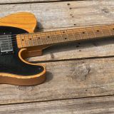 Danocaster “Keef” T-Style Blackguard Electric Guitar – V Neck & Ash Body with Arcane & Lollar Pups!