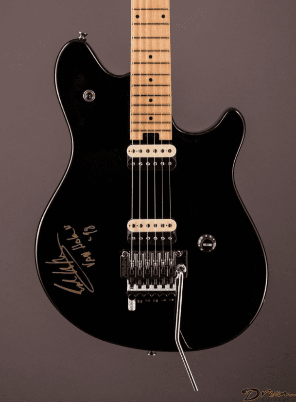 EVH Peavey Wolfgang Guitar - Signed by Eddie Van Halen - Neil Zlozower  Photo- Kerry Wright Prototype Panel