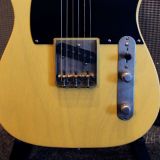 Xotic XTC-1 T-Style Lightly Relic’d Electric Guitar-Butterscotch Blackguard-Roasted Flame Maple Neck #2331