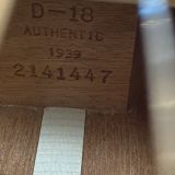 Martin D-18 1939 Authentic Series Acoustic Guitar – Great for Performance & Recording!