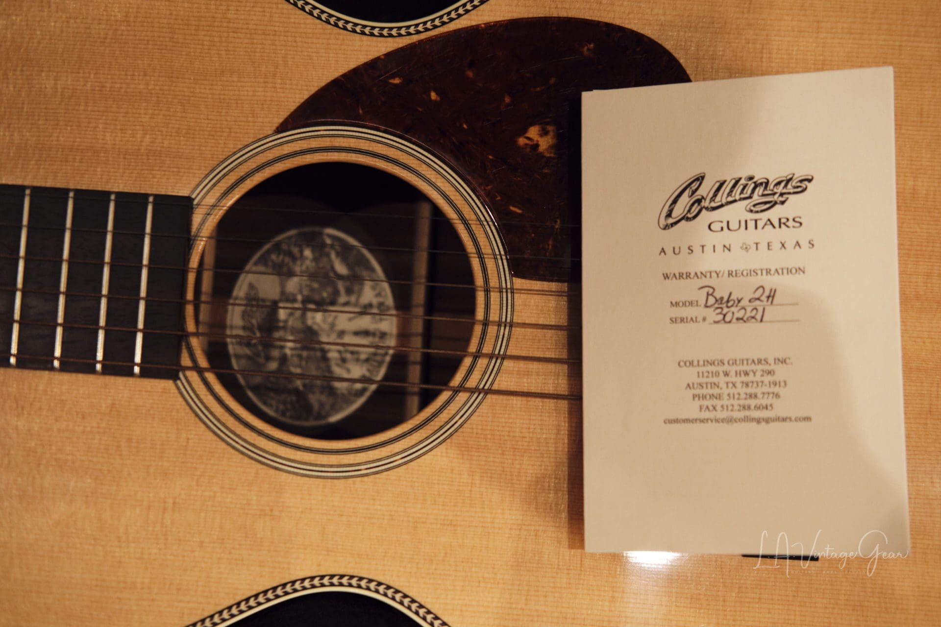 Collings Baby 2H Parlor Style Acoustic Guitar (2019) – LA Vintage Gear