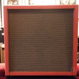 Kerry Wright Tribute Series 4 x 12 Guitar Speaker Cabinet-in Red Tolex  with Gold Piping – Unloaded