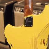 Novo ‘Voltur’ Offset Style Electric Guitar –  Yellow over  ’64 Sunburst with Lollar &  Lindy Fralin Pickups!