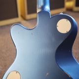 Josh Williams ‘Stella’ Single Cut Electric Guitar – Lightly Relic’d Pelham Blue Finish with P90 Pickups! Brand New!