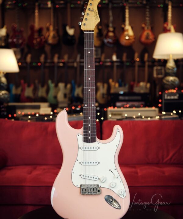 L.A. Vintage Gear Proprietary Shell Pink Double Cut S-Style Electric Guitar-Our Brand New Line!
