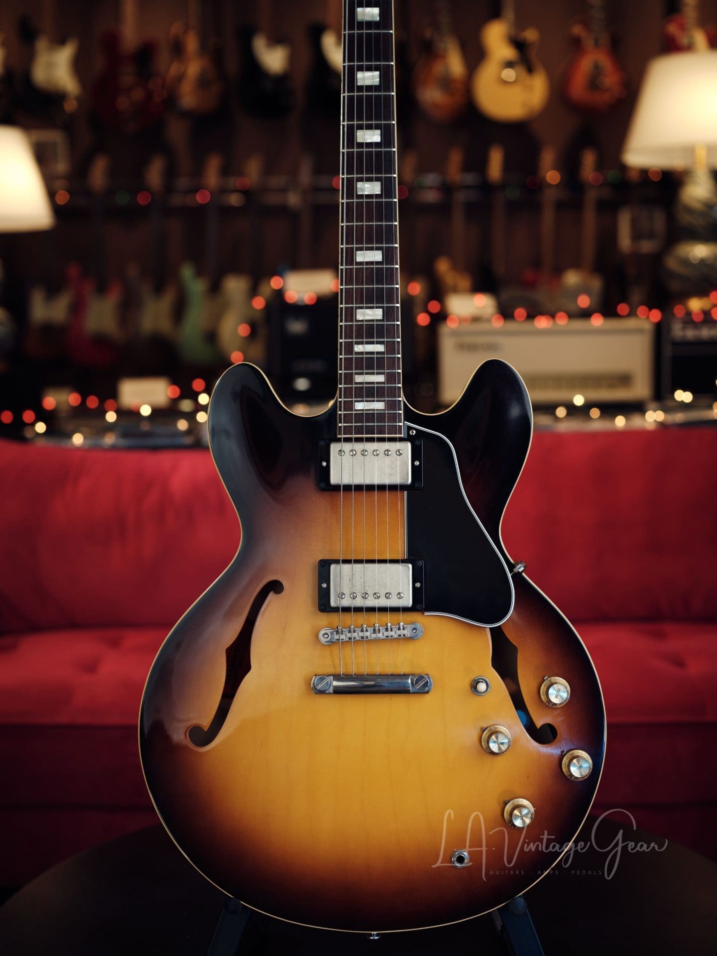 Gibson '63 ES-335TD Vintage Block Sunburst - Memphis CS VOS 2016 - Image 2