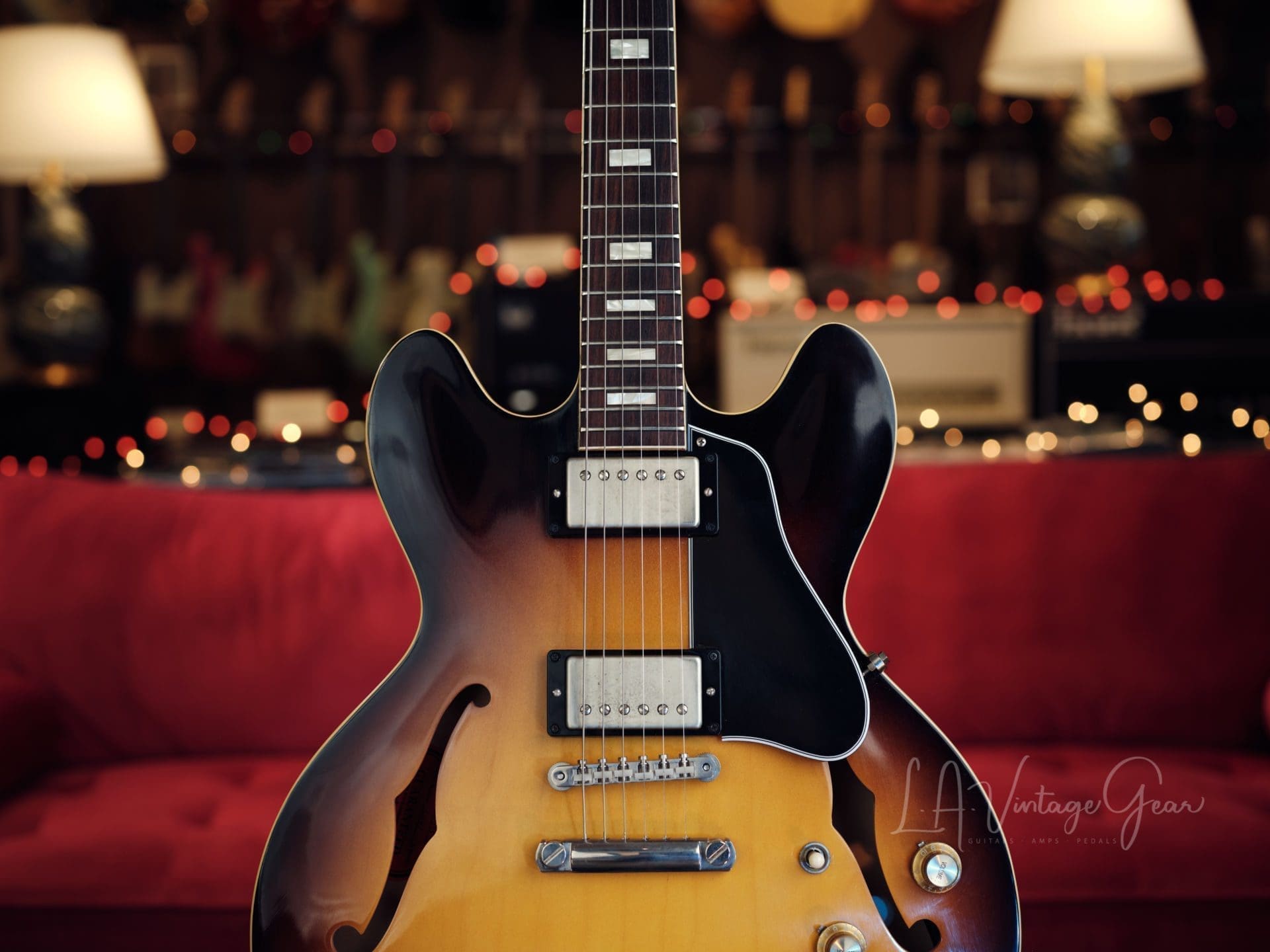 Gibson '63 ES-335TD Vintage Block Sunburst - Memphis CS VOS 2016 - Image 3