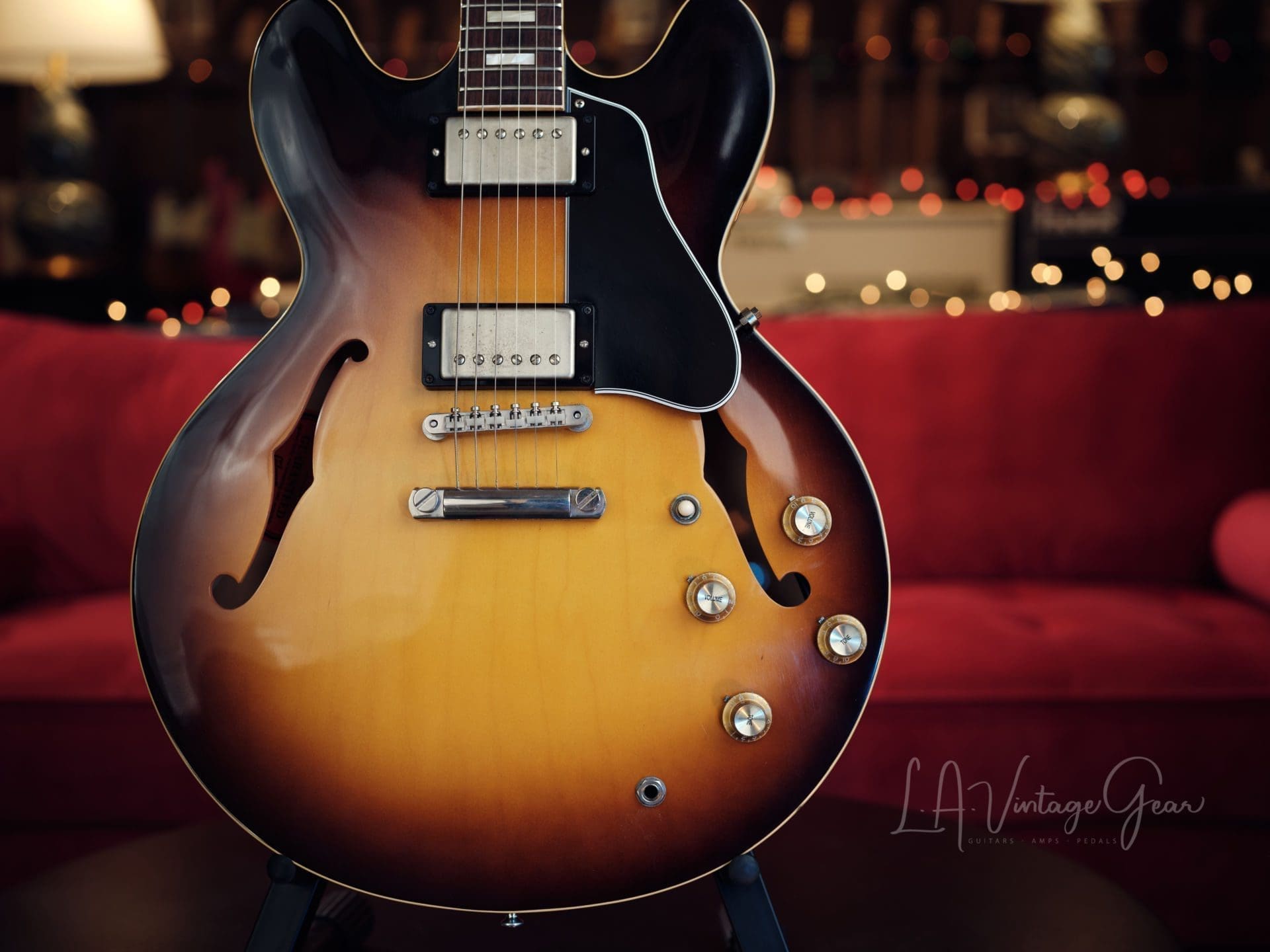 Gibson '63 ES-335TD Vintage Block Sunburst - Memphis CS VOS 2016 - Image 5