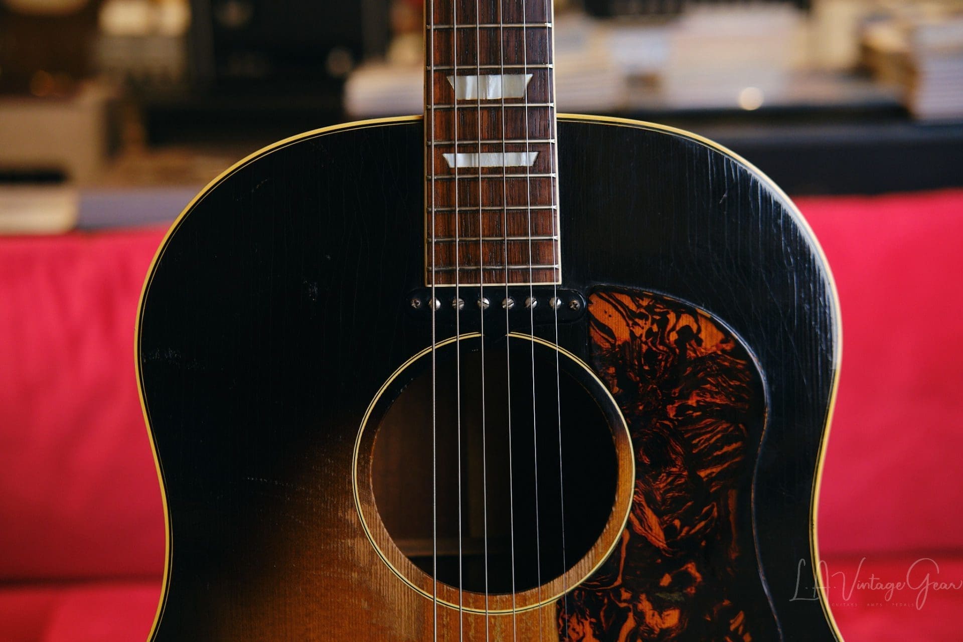 Gibson 1956 J-160e Acoustic Guitar - Sunburst Finish and