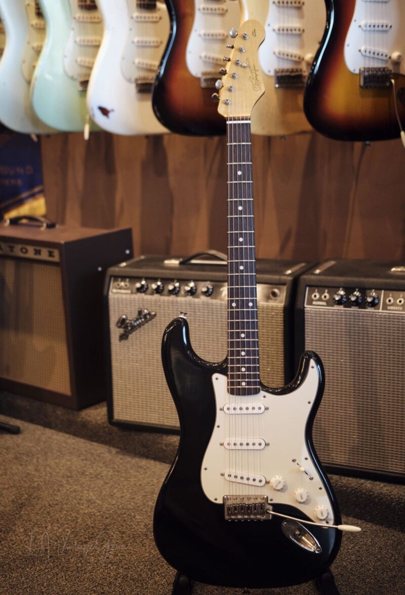 L.A. Vintage Gear Proprietary Classic Black Double Cut S-Style Electric Guitar-Our Brand New Line!