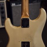 Fender 1962 Stratocaster Electric Guitar – Refinished in White/Desert Sand – Great Player Guitar!