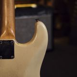 Fender 1962 Stratocaster Electric Guitar – Refinished in White/Desert Sand – Great Player Guitar!