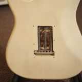 Fender 1962 Stratocaster Electric Guitar – Refinished in White/Desert Sand – Great Player Guitar!