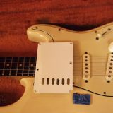 Fender 1962 Stratocaster Electric Guitar – Refinished in White/Desert Sand – Great Player Guitar!