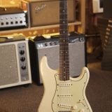 Fender 1962 Stratocaster Electric Guitar – Refinished in White/Desert Sand – Great Player Guitar!