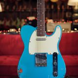 Mario Martin Model-T Electric Guitar – Lake Placid Blue over Sunburst Relic’d Finish – Brand New!