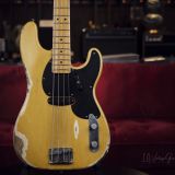 Shabat Panther STP Bass Guitar   #021 – Heavily Relic’d BSB Finish !