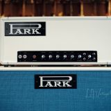 Park PMV50 Head & 2×12 Cab in White Tolex with Blue Grill Cloth