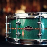 Craviotto Green Sparkle Snare Drum – 5.5 x 14 – One off built for a Craviotto employee – Video !