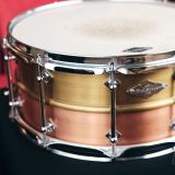 Craviotto Brass/Copper 6.5″x14″ Snare Drum – Built for me after the 50 Run – Badge says ” SPL”