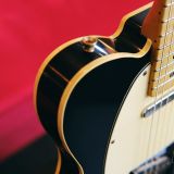 Mario Martin Model-T Double Bound Electric Guitar-Lightly Relic’d in a Black Finish – Recently Born