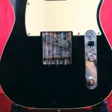 Mario Martin Model-T Double Bound Electric Guitar-Lightly Relic’d in a Black Finish – Recently Born