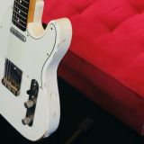 K-Line Truxton T-Style Electric Guitar #620027 – In an Olympic White – Brand New! Relic’d Finish