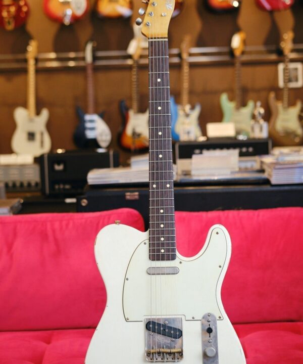 K-Line Truxton T-Style Electric Guitar #620027 - In an Olympic White - Brand New! Relic'd Finish