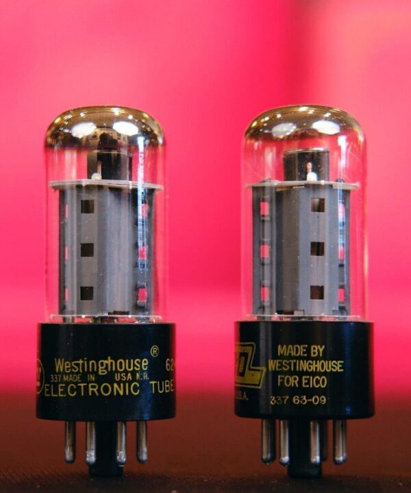 Vintage Westinghouse 7591 Matched Pair of Tubes - Tests NOS - Hot Rod Your Amp w/ Vintage Tubes