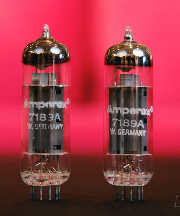 Vintage Amperex 7189 Matched Pair of Tubes - Tests Good Used - great for EL84 circuits! Hot Rod Your Amp w/ Vintage Tubes