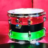 1970’s Ludwig Vistalite Tri-Band Green, Black, and Red Drum Kit 22/12/13/16 – Think The Wailers !