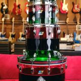 1970’s Ludwig Vistalite Tri-Band Green, Black, and Red Drum Kit 22/12/13/16 – Think The Wailers !