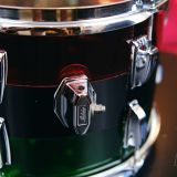 1970’s Ludwig Vistalite Tri-Band Green, Black, and Red Drum Kit 22/12/13/16 – Think The Wailers !