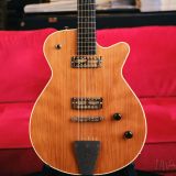 Grez Mendocino Natural Single Cut Electric Guitar – Solid Old Growth Redwood Top & Lollar Pickups