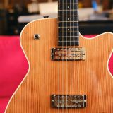 Grez Mendocino Natural Single Cut Electric Guitar – Solid Old Growth Redwood Top & Lollar Pickups