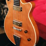 Grez “Mendocino” Natural Single Cut Electric Guitar 2of2 – Solid Old Growth Redwood Top & Lollar Gold Foil Pickups!