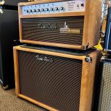 Two Rock Classic Reverb Signature 50 Watt (Tube Rectified) Head and 1×12 Open Back Cab – Golden Brown Suede and Oxblood Stripe – Brand New!