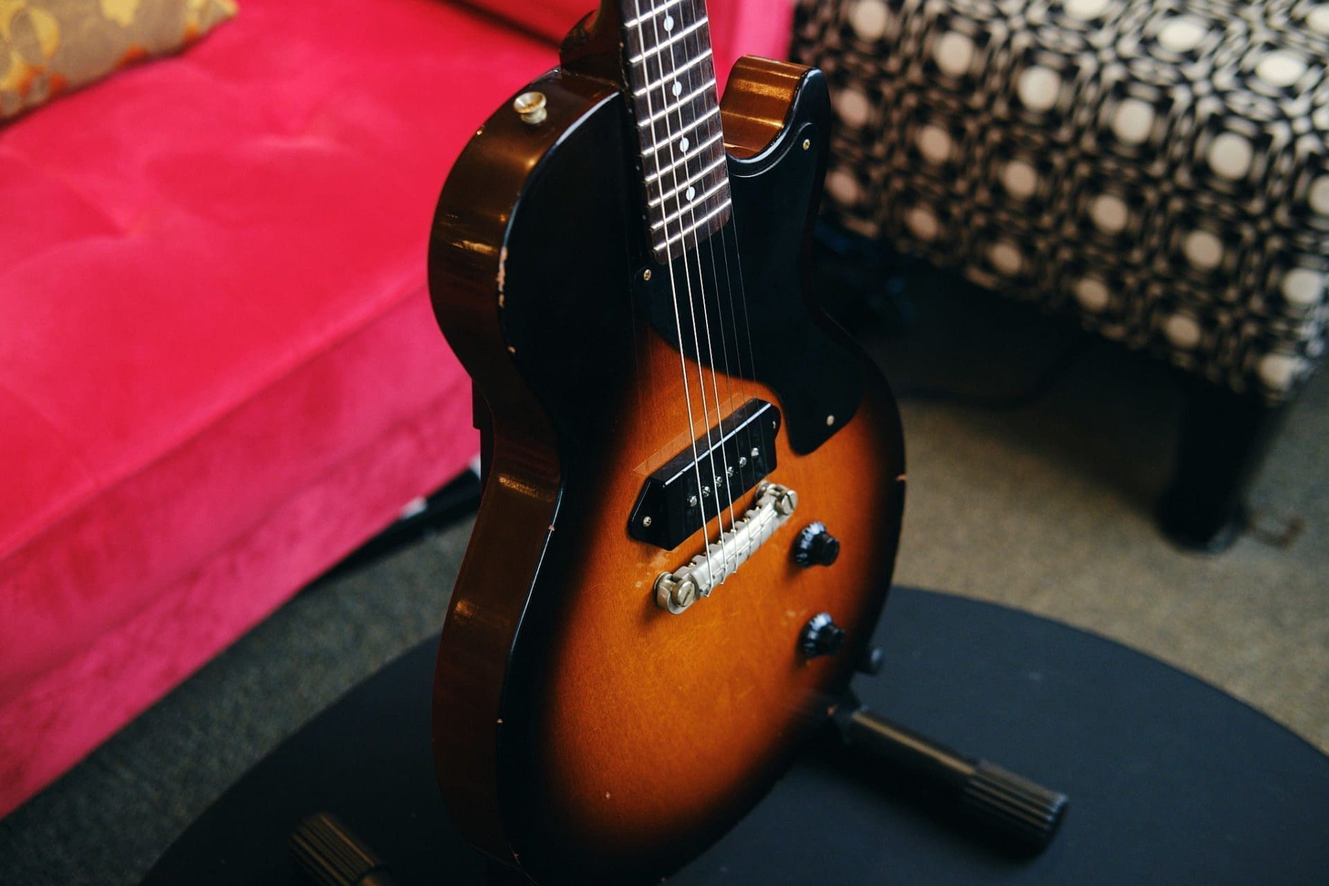 K-Line "KL Series" Single Cut Jr. Style Electric Guitar - Relic'd 2 Tone Burst - Brand New! - Image 13