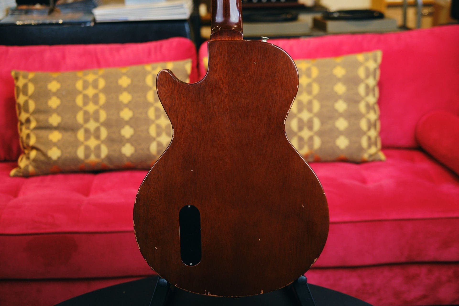 K-Line "KL Series" Single Cut Jr. Style Electric Guitar - Relic'd 2 Tone Burst - Brand New! - Image 16
