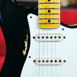 Fender Custom Shop Wildwood 10 ’57 Stratocaster Electric Guitar – 2013 Heavy Relic in Black