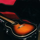 Epiphone Inspired by Gibson J-45 Acoustic Guitar in an Aged Vintage Sunburst Finish – with Built in Pickup!