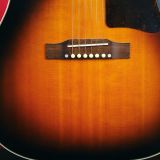 Epiphone Inspired by Gibson J-45 Acoustic Guitar in an Aged Vintage Sunburst Finish – with Built in Pickup!