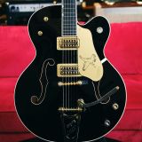 Gretsch G6136TG Players Edition Falcon Hollow Body Electric Guitar-Ebony Fingerboard, Midnight Sapphire