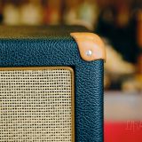 Mesa Boogie 2×12 Guitar Speaker Cabinet-Emerald Green & Tan Grill with Leather Corners, Celestion Vintage 30 Speakers