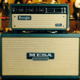 Mesa Boogie 2×12 Guitar Speaker Cabinet-Emerald Green & Tan Grill with Leather Corners, Celestion Vintage 30 Speakers