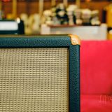 Mesa Boogie 4×12 Straight Guitar Speaker Cabinet-Emerald Green & Tan Grill with Leather Corners, Celestion Vintage 30 Speakers